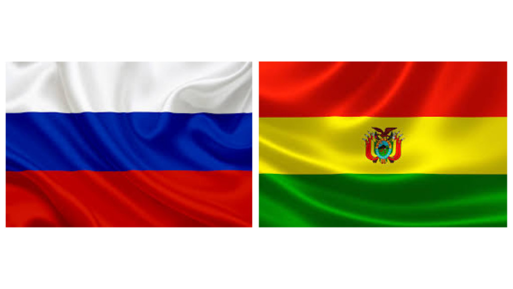 Russia and Bolivia Flag