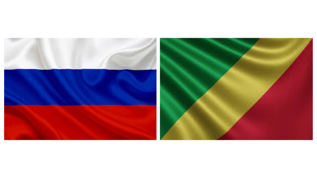 Russia and republic of Congo Flag