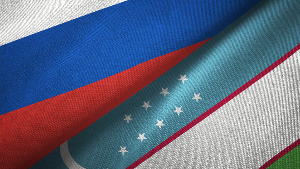 Russia Uzbekistan Flag